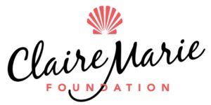 Claire Marie Foundation logo with shell design.