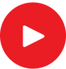 Red play button icon for video content