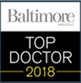 Baltimore Magazine Top Doctor award 2018